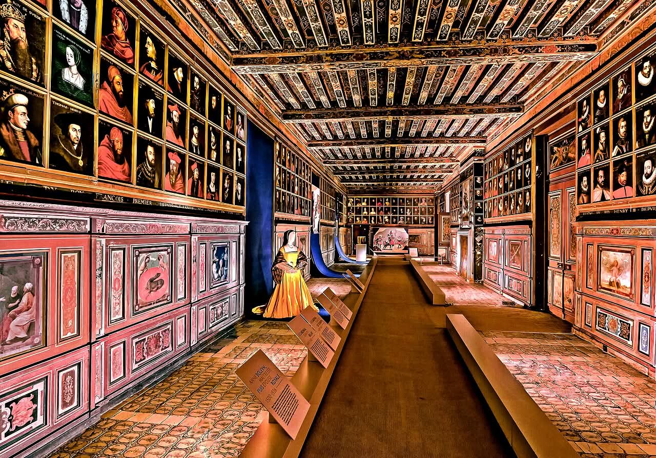 La Galerie des Illustres du château de Beauregard — 327 portraits historiques (XVIIe siècle)